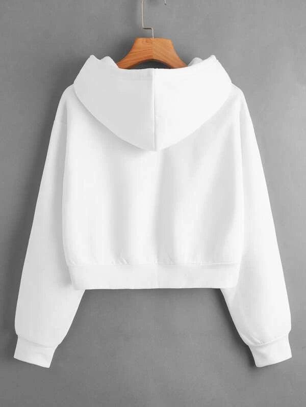 SHEIN EZwear Sweat-shirt à capuche thermique à lettres à cordon