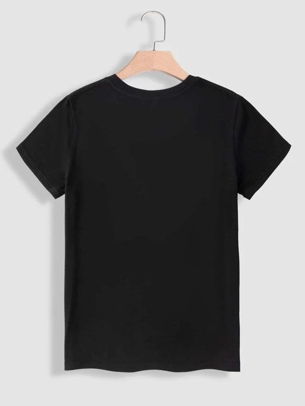 SHEIN Essnce T-shirt à motif slogan - GlamShopTN