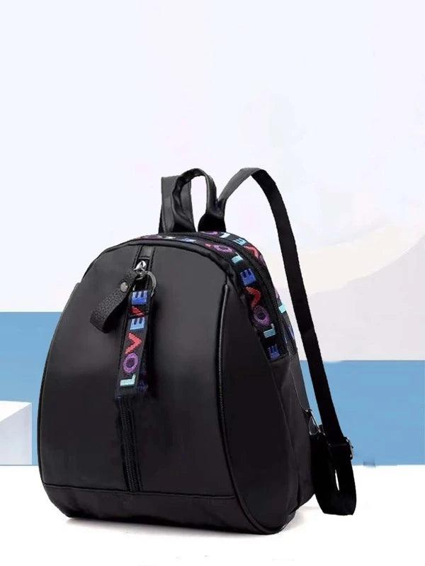 Shein À Lettres Zippé Sac À Dos , Léger , Portable , Repliable Cartable Pour diplômé , adolescentes , étudiant de première année , deuxième année , junior et senior au collège , université et lycée