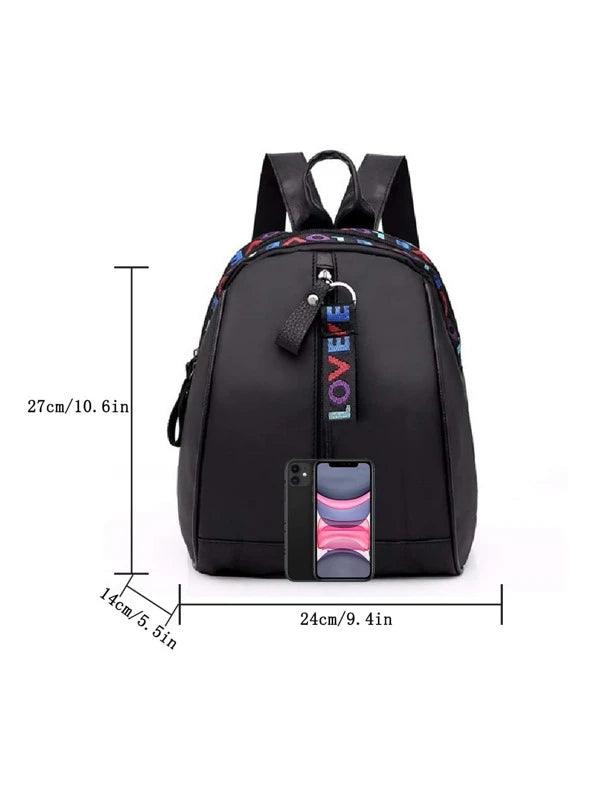 Shein À Lettres Zippé Sac À Dos , Léger , Portable , Repliable Cartable Pour diplômé , adolescentes , étudiant de première année , deuxième année , junior et senior au collège , université et lycée