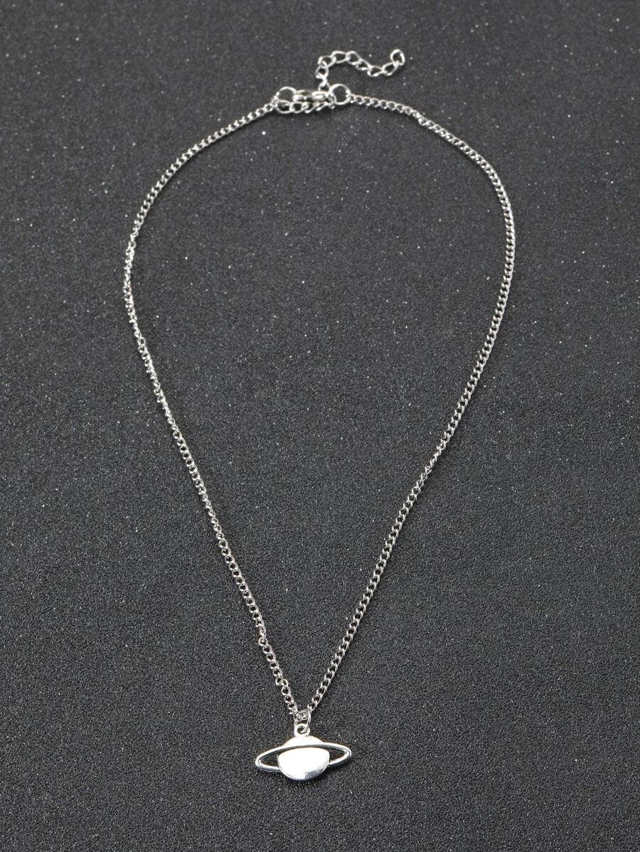 Shein À La Mode Et Populaire Homme À Breloque Planète Collier En Alliage Pour Bijou Cadeau Et Pour A Élégant Look - GlamShopTN