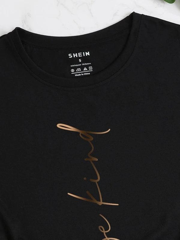 SHEIN Essnce T-shirt graphique de slogan
