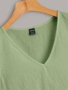 SHEIN WYWH Top Péplum À Volants
