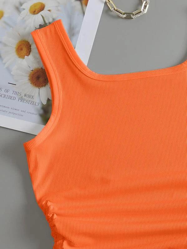 SHEIN EZwear Top Sans Manches Court À Cordon