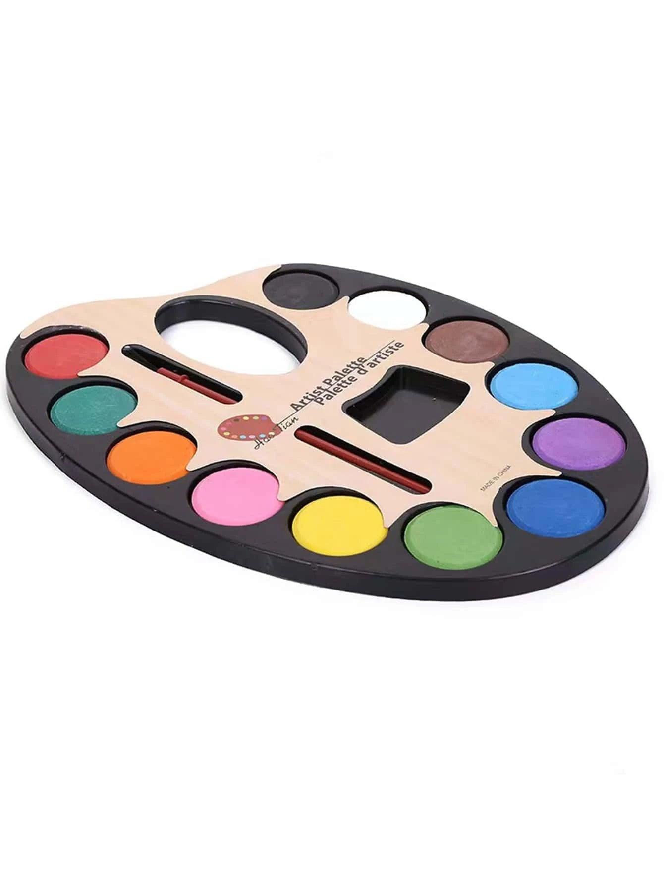 Shein 1 set couleur mélangée aquarelle professionnelle portable adulte étudiant aquarelle peinture - GlamShopTN