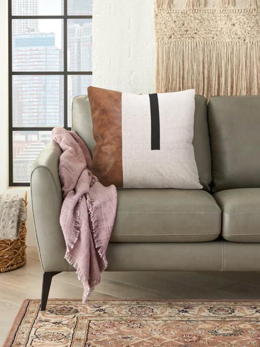 Shein 3 pièces Motif Géométrique Housse De Coussin (Sans Bourre) , Moderne En Lin Housse De Coussin Décorative Pour Domicile - GlamShopTN