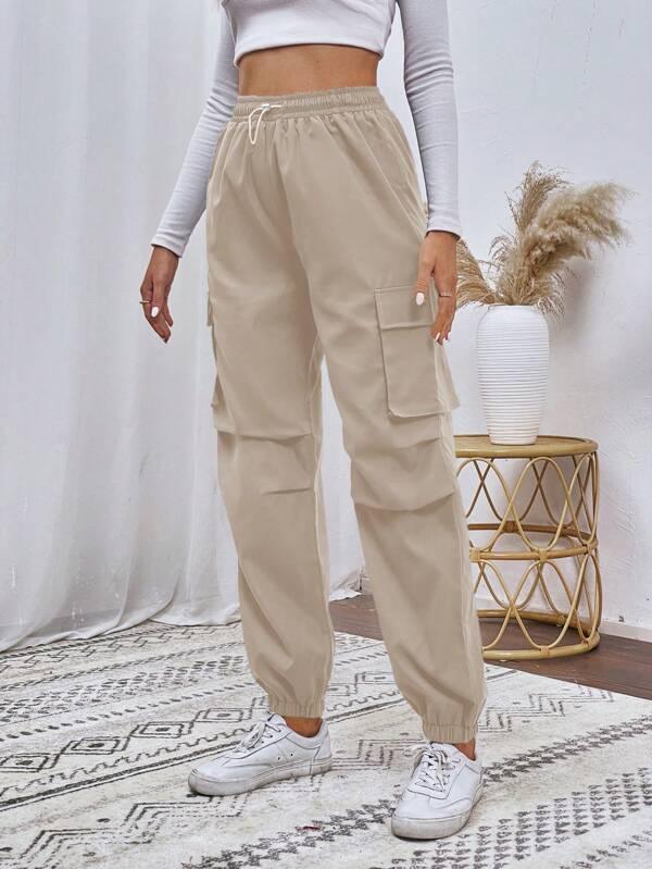 SHEIN EZwear Pantalon Cargo Poche À Rabat - GlamShopTN