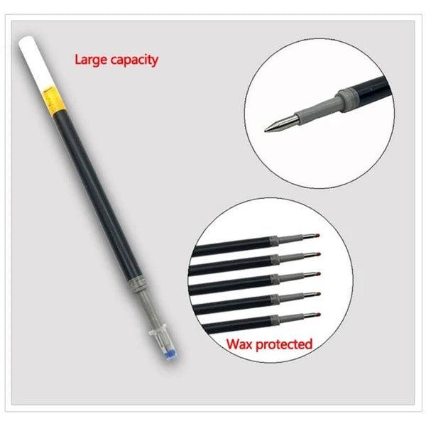 Shein 43 pièces Stylo Roller & Recharge Ensemble Papeterie Stylo D'Écriture Encre 0.5 mm Bleu Stylo À Bille