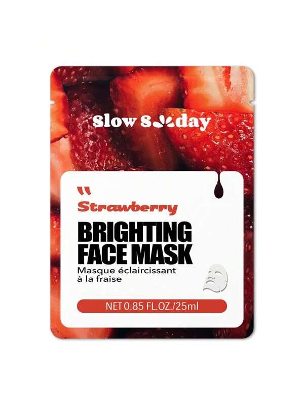 Shein 1 pièce Fraise Masque De Protection , Frais fruit La Fusion Série , Hydratant , Hydratant , Anti-Âge , , Apaisant , Coréen Masque De Protection , Pour Femme , Homme