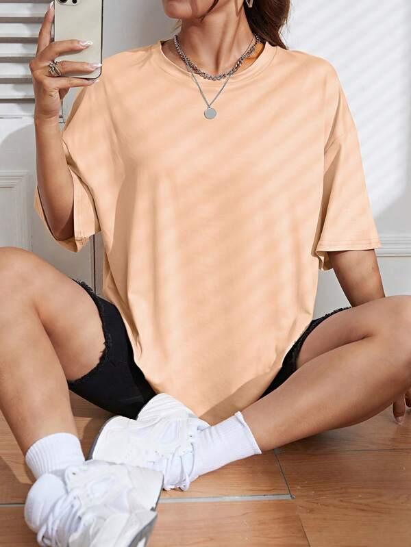 SHEIN LUNE T-shirt Unicolore