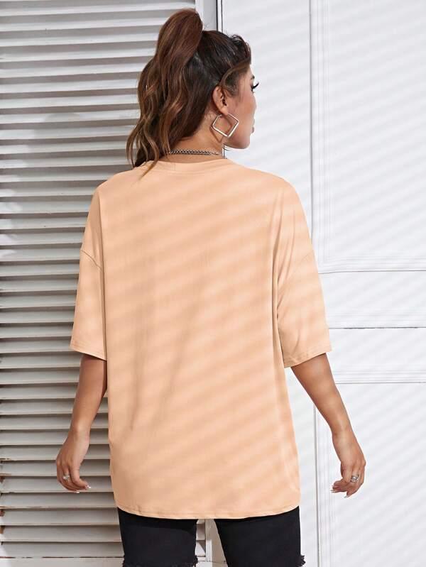 SHEIN LUNE T-shirt Unicolore