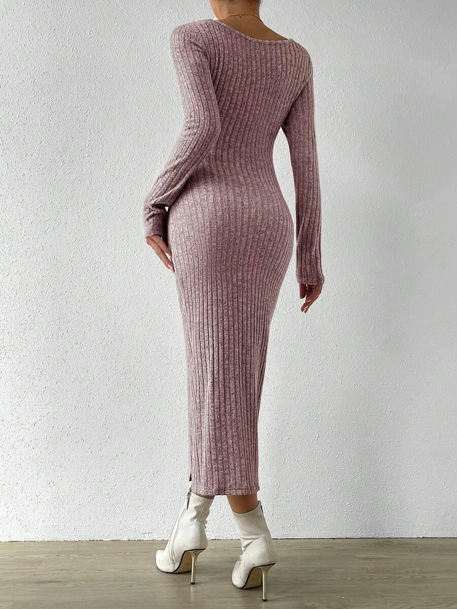 SHEIN Privé Robe Découpé Torsadé Fendu - GlamShopTN