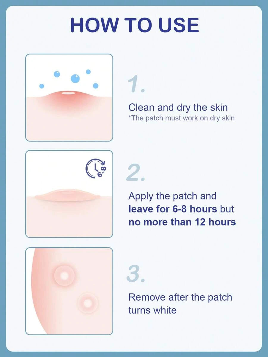 SlowSunday Hydrocolloïde Patch pour l'acné et les boutons de nuit