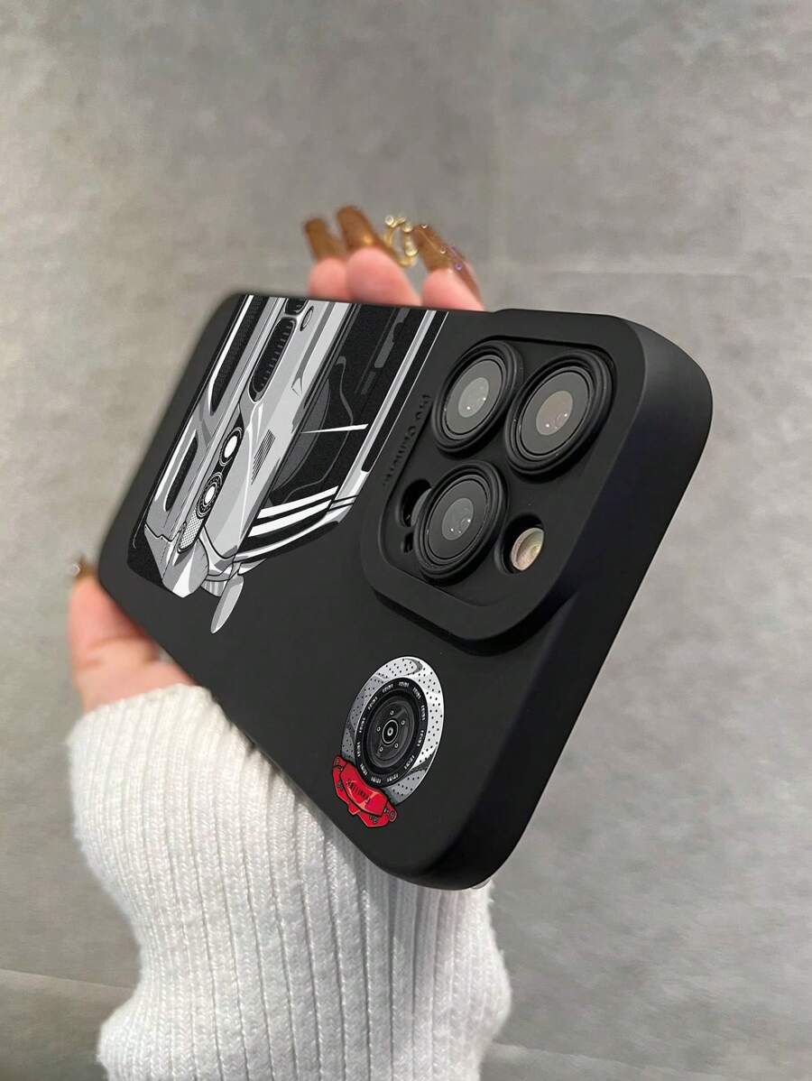 Shein 1 pièce Étui de téléphone à motif d'appareil photo élégant iPhone 11