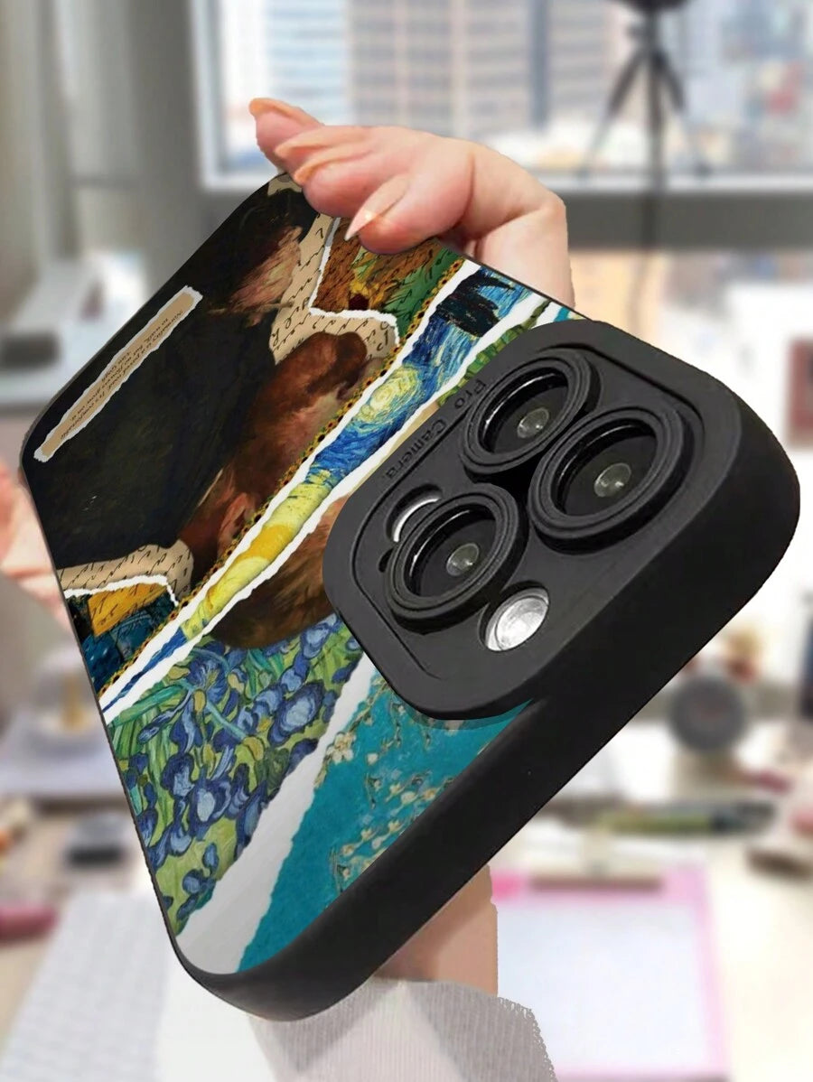 Étui de protection avec mosaïque de peinture de Van Gogh, coloré Xiaomi 12