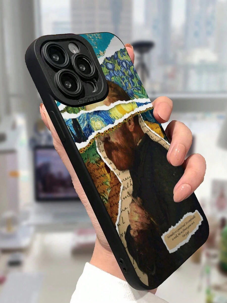 Étui de protection avec mosaïque de peinture de Van Gogh, coloré Xiaomi 12