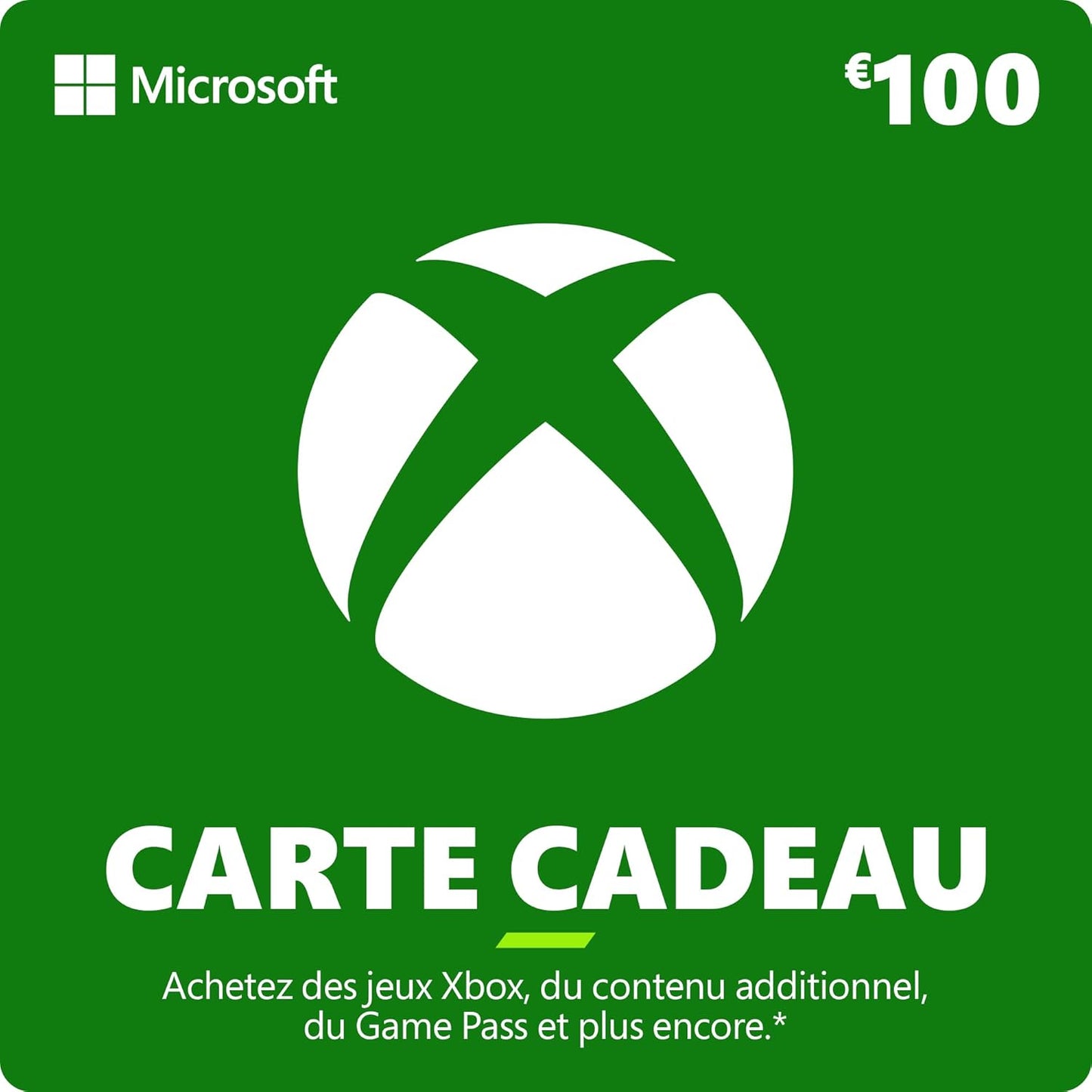 Xbox Carte cadeau 100 Euro