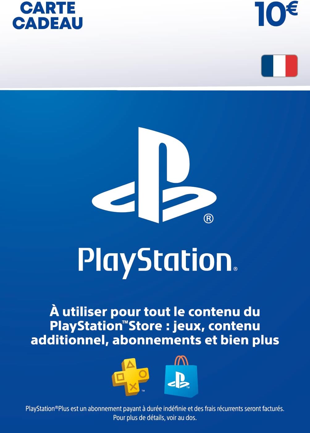 PlayStation Carte cadeau 10 Euro