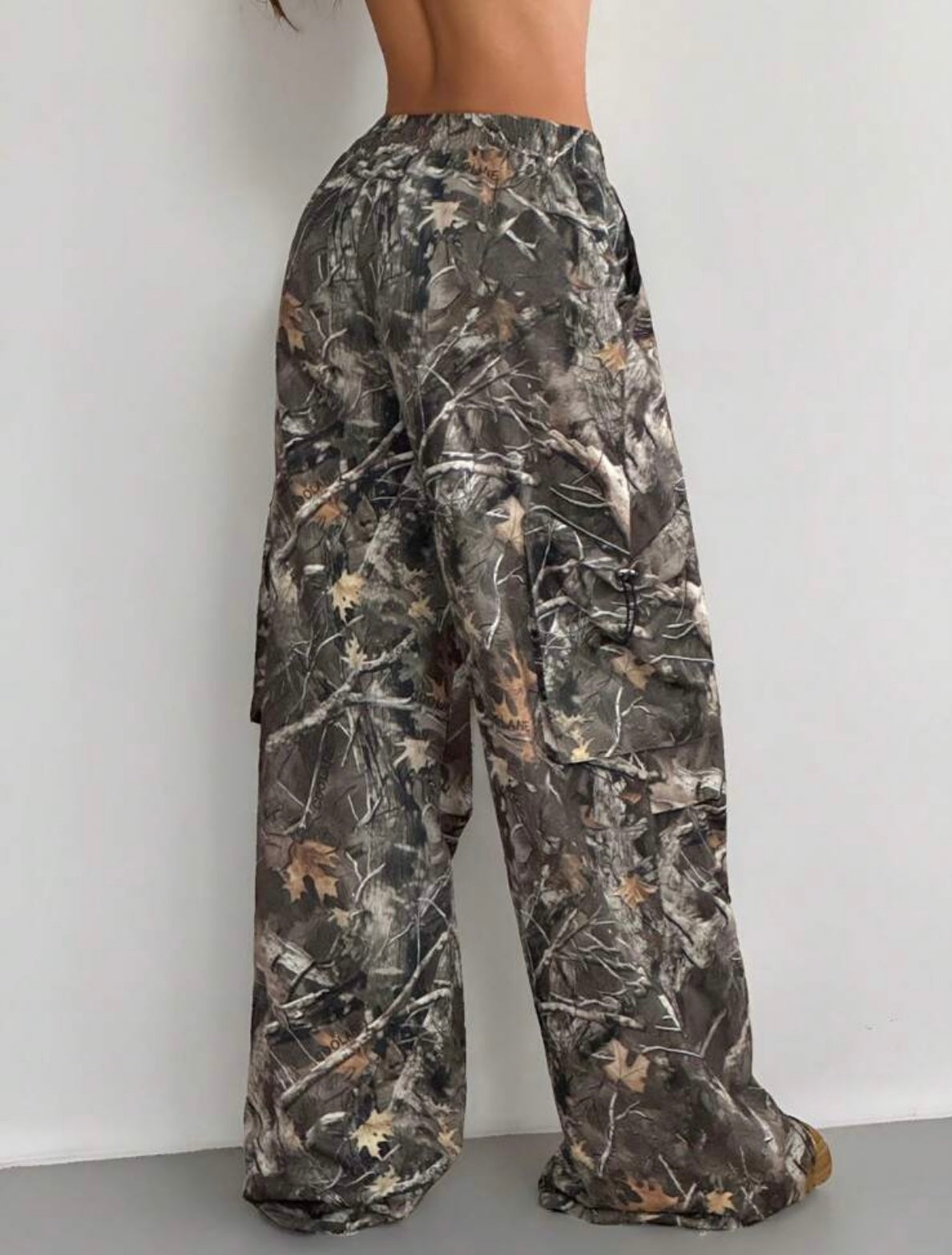 Shein Coolane Women's Spring/ Summer Y2K Cargo Basic Camo
Flare Pants