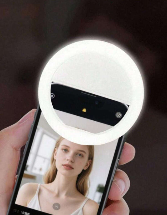 1pc USB Rechargeable Selfie Ring LightLED With 3 Brightness Modes