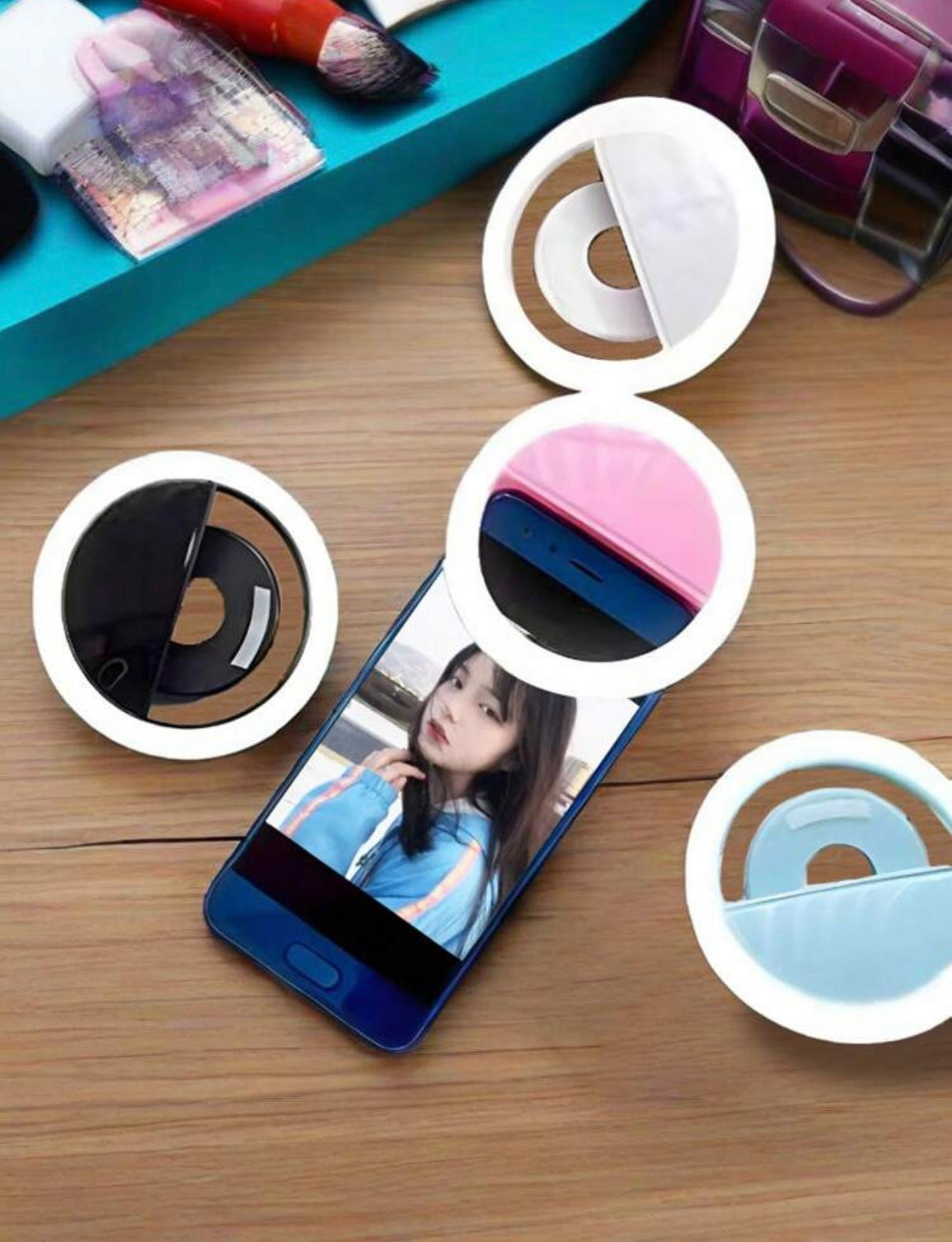 Shein 1pc USB Rechargeable Selfie Ring Light
LED With 3 Brightness Modes