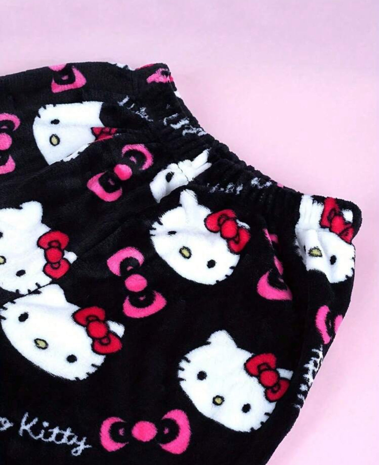 Shein Sanrio Authorized Sanrio
Flannel Pajamas Kawaii Sanrio Hello Kitty Women's Casual Home Pants, White Cartoon Animation