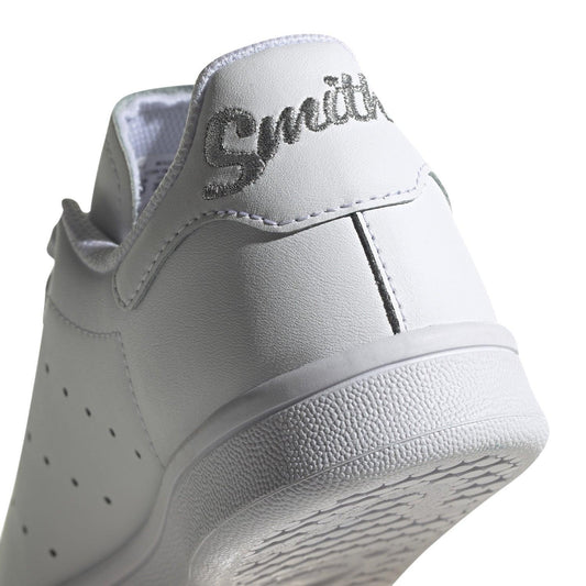 BASKETS ADIDAS ORIGINALS STAN SMITH J BLANC ARGENT - GlamShopTN