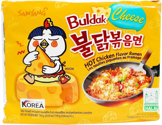 Buldak Ramen – Poulet Épicé & Fromage – 140g Halal