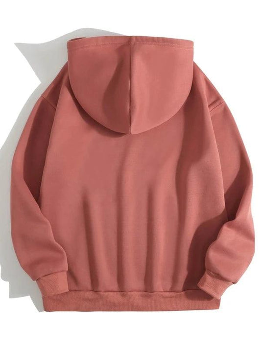 SHEIN LUNE Sweat-shirt à capuche à imprimé cœur à doublure thermique à cordon - GlamShopTN