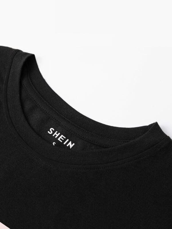 SHEIN Essnce T-shirt à motif slogan - GlamShopTN