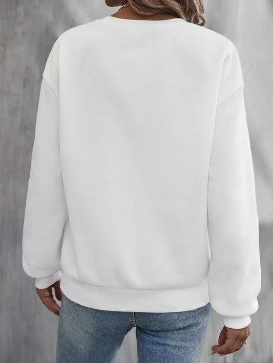 SHEIN LUNE Sweat-shirt graphique de slogan - GlamShopTN