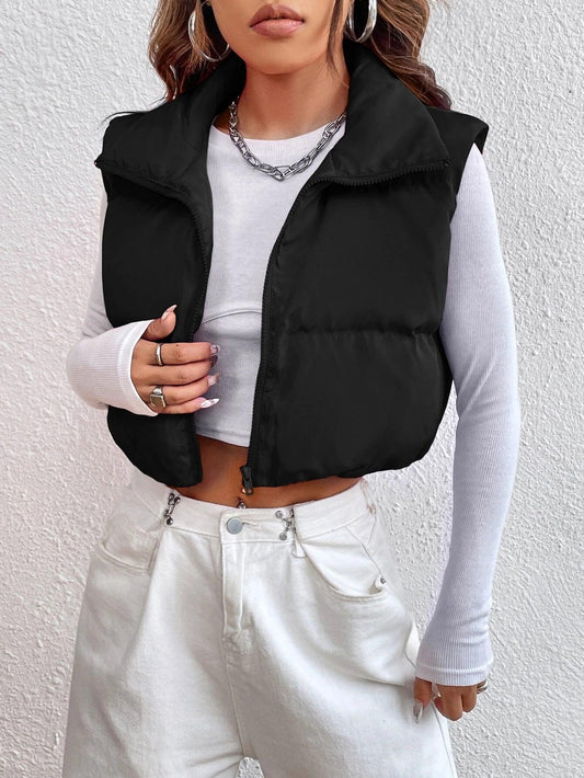 SHEIN EZwear Doudoune sans manches zippé - GlamShopTN