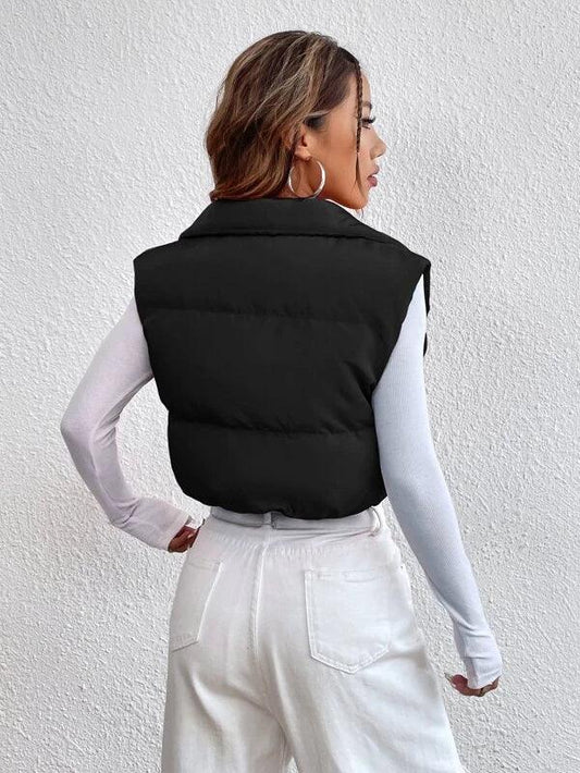 SHEIN EZwear Doudoune sans manches zippé - GlamShopTN