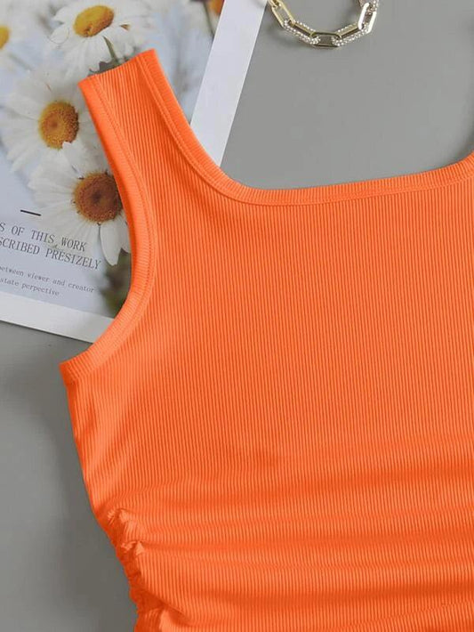SHEIN EZwear Top Sans Manches Court À Cordon - GlamShopTN