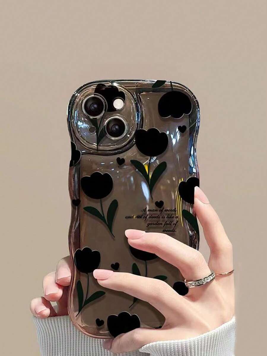 Coque de téléphone iPhone  à motif floral compatible avec iPhone 12 Pro Max