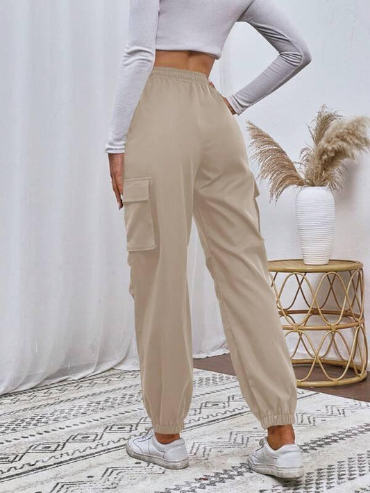 SHEIN EZwear Pantalon Cargo Poche À Rabat - GlamShopTN