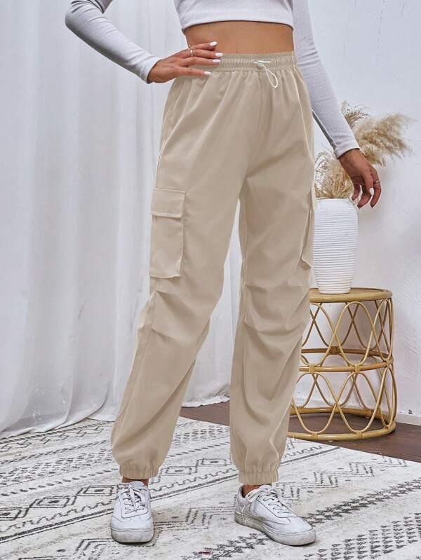 SHEIN EZwear Pantalon Cargo Poche À Rabat - GlamShopTN