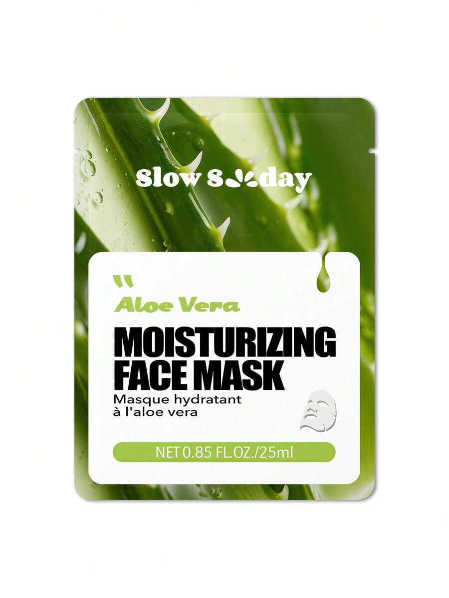 1 pièce Aloé Véra Masque De Protection , Naturel Plante Extrait Série , Hydratant , Hydratant , Anti-Âge , , Apaisant , Coréen Masque De Protection , Pour Femme , Homme