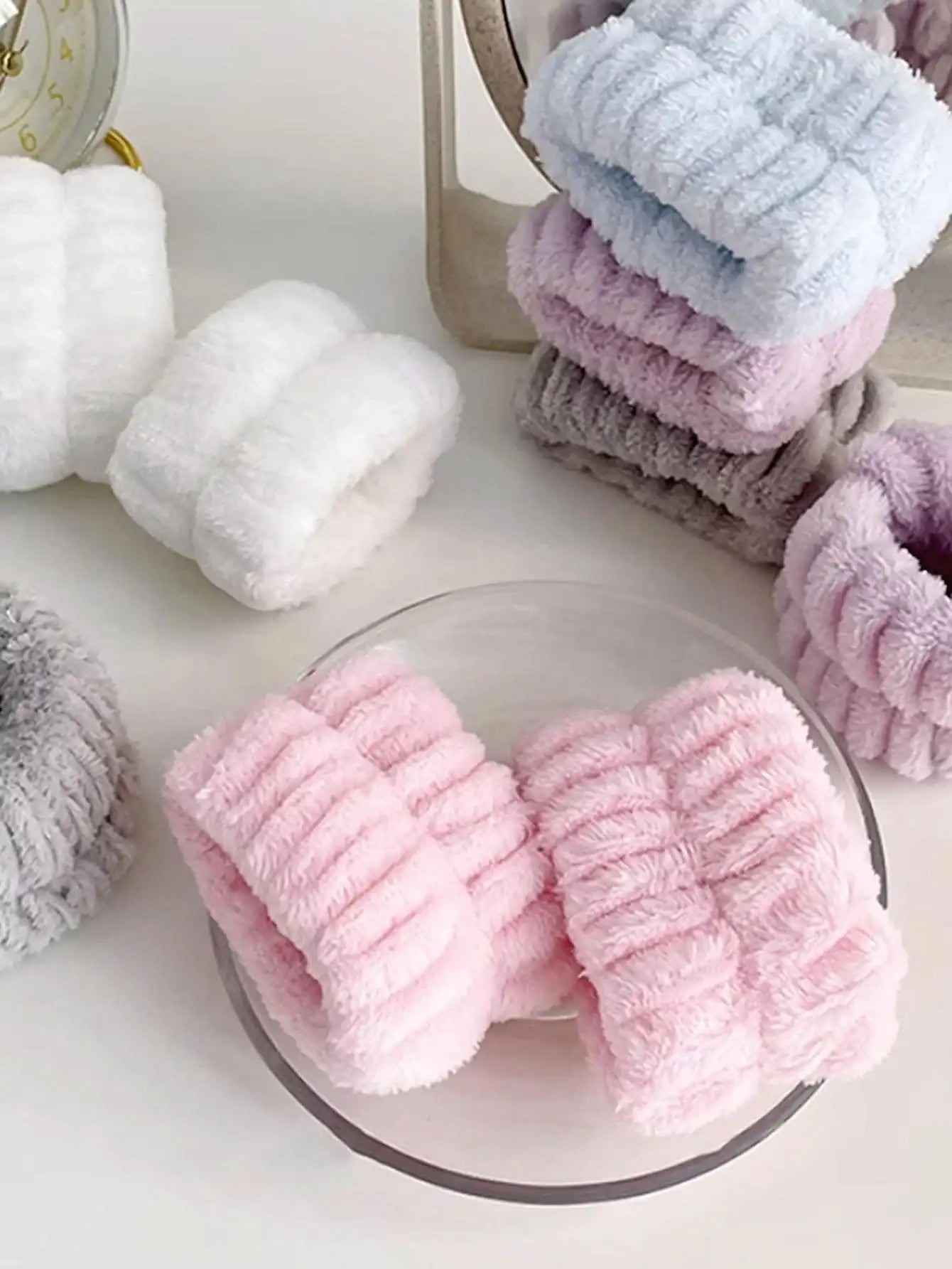 2 pièces/paquet Bracelets doux unicolore