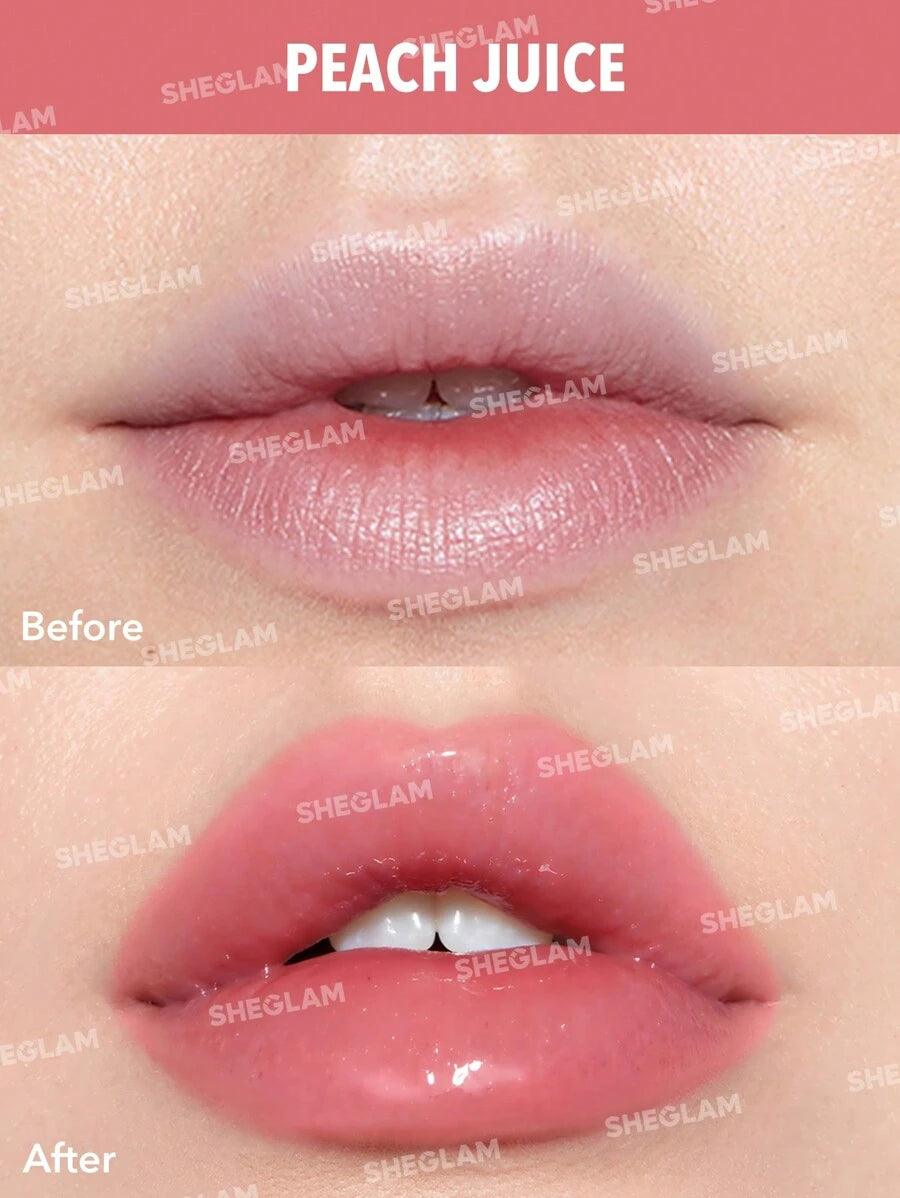 SHEGLAM Baume à lèvres Glow Addict-Peach Juice