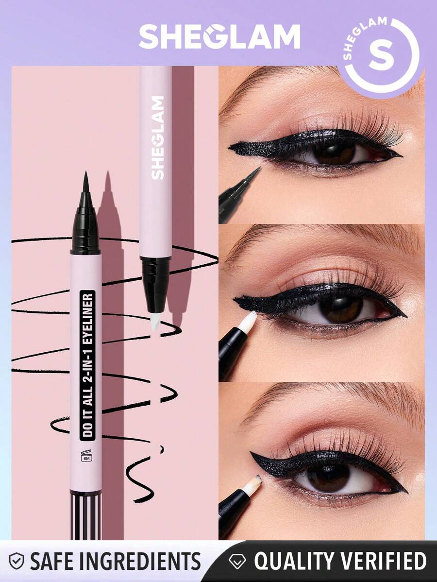 SHEGLAM Eyeliner 2 En 1 Do It All