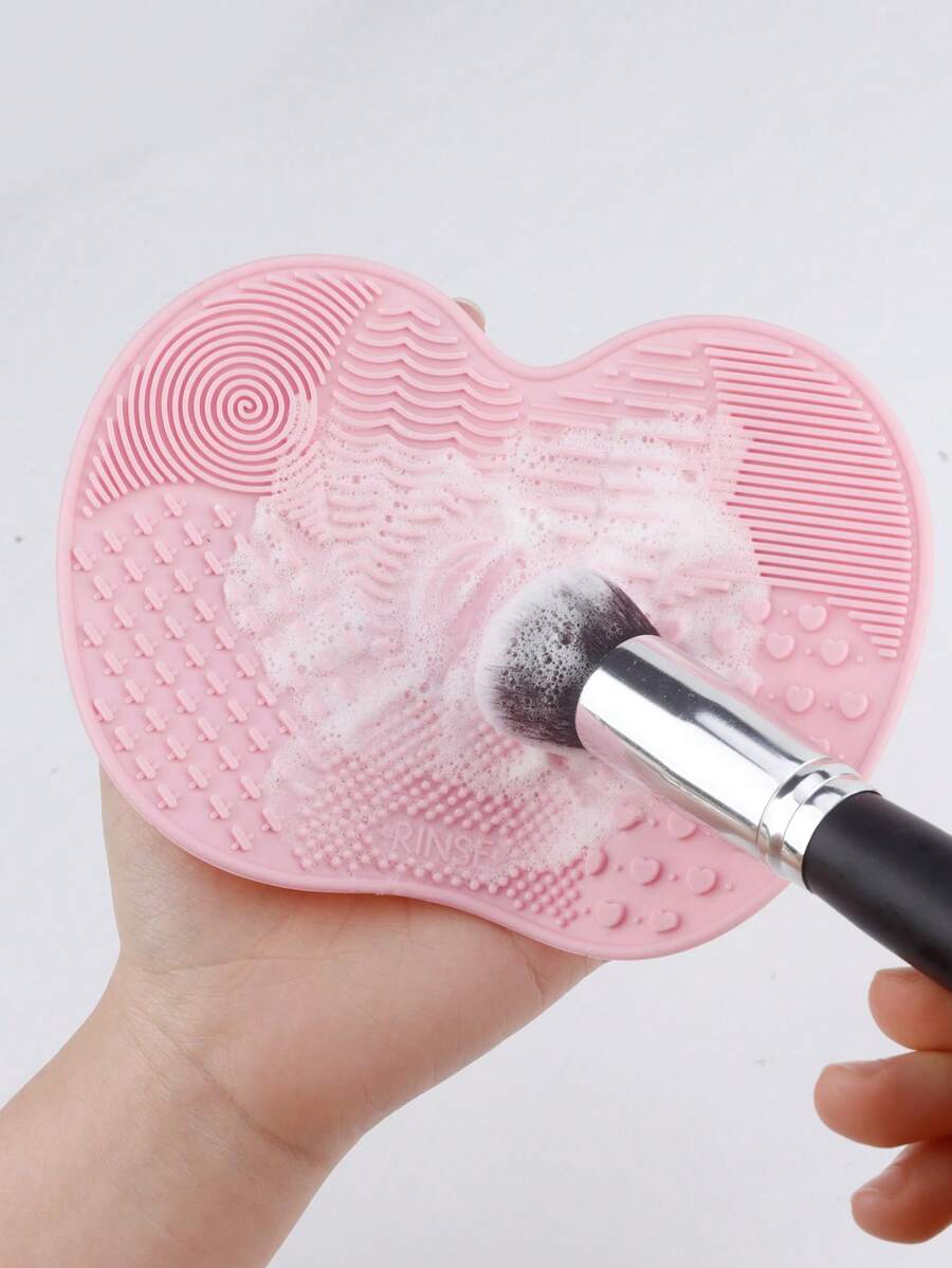 shein 1 Pièce Petite Brosse De Nettoyage En Forme De Pomme Pour Pinceau De Maquillage