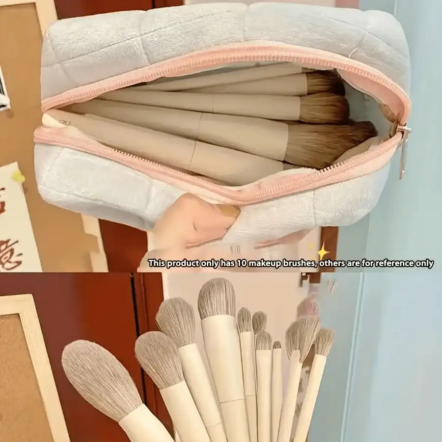 Ensemble de 10 pinceaux de maquillage essentiels pour une beauté impeccable