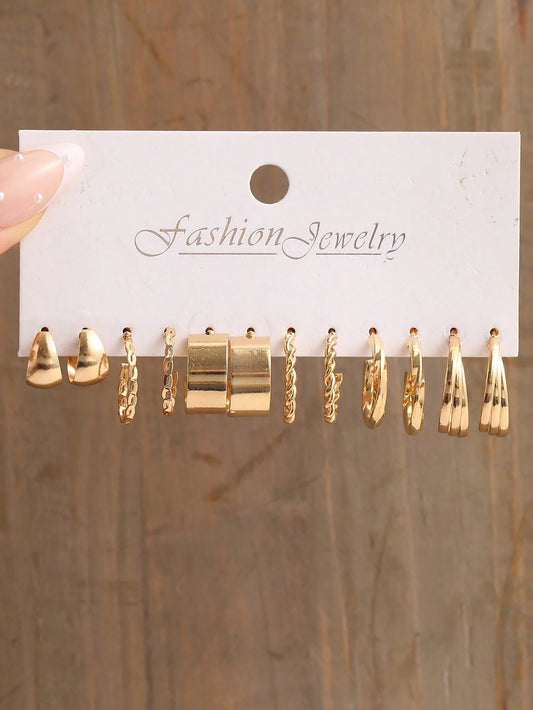 Pack 6 boucles d’oreilles mode – élégance au quotidien & parfait pour offrir Tunisie