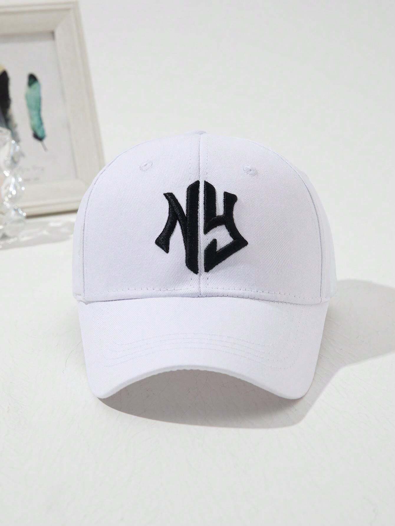 Shein Street 1 pièce Casquette de baseball de couleur unie à la mode pour femmes avec broderie 3D