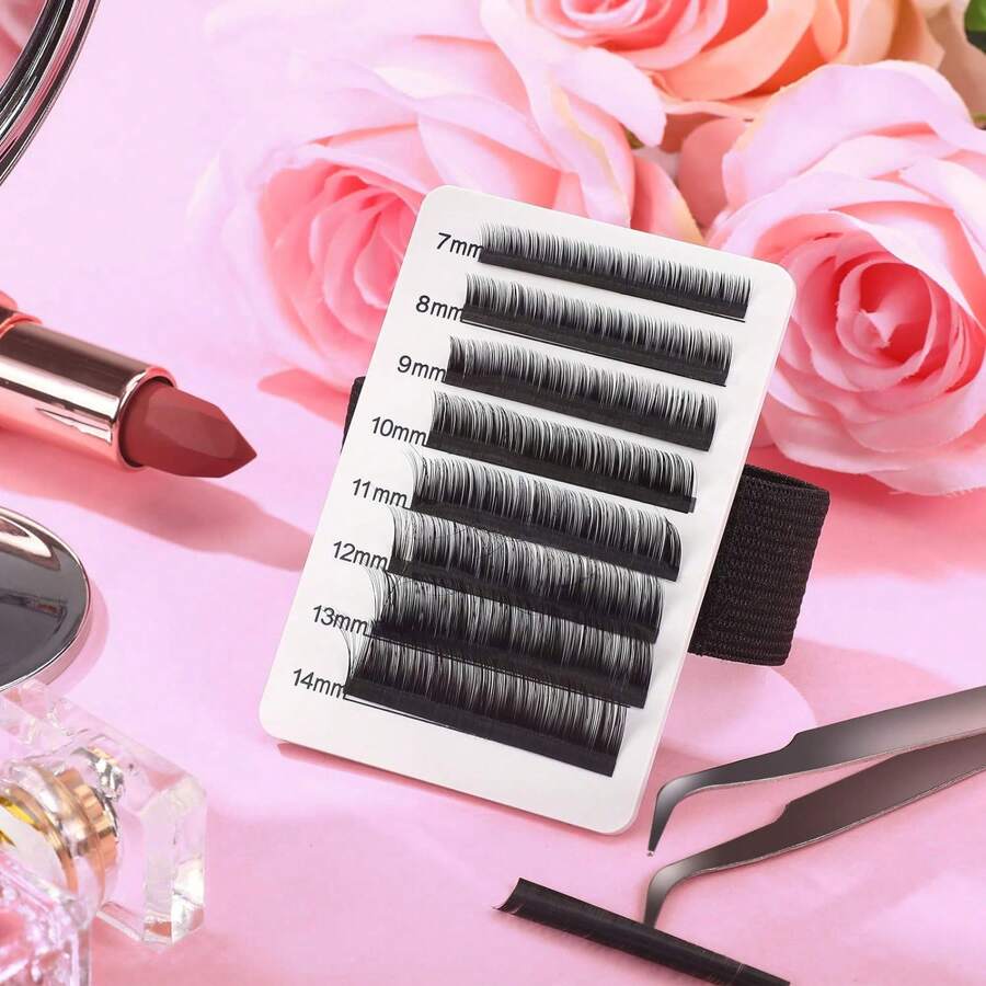 Support de plaque à main pour extensions de cils, support de palette pour extensions de cils avec dragonne réglable pour le maquillage des extensions de cils