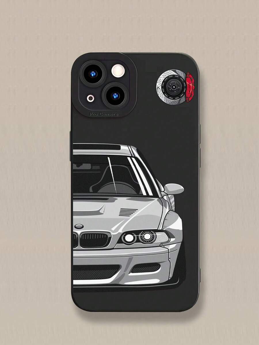 Shein 1 pièce Étui de téléphone à motif d'appareil photo élégant iPhone 11