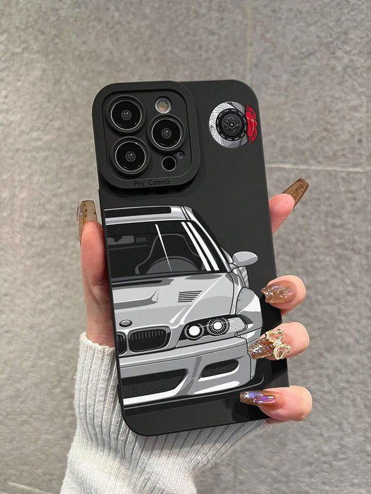 Shein 1 pièce Étui de téléphone à motif d'appareil photo élégant iPhone 11