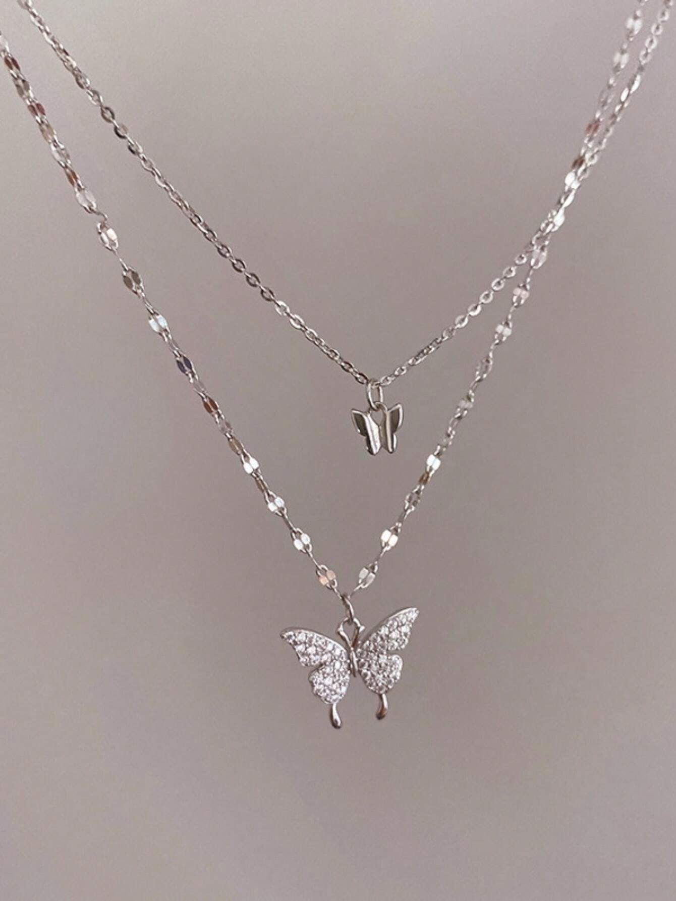 Shein 1 pièce Collier pour femmes en deux couches