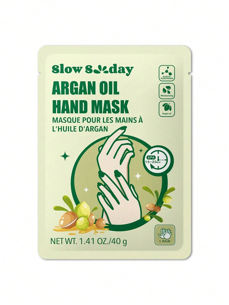 Masque pour les mains à l'huile d'argan SlowSunday